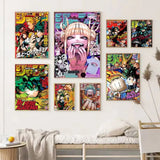 1PC My Hero Academia Bakugo Anime Poster Self-adhesive Art Waterproof Paper Sticker Coffee House Bar Room Wall Decor
