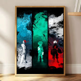 M-My Hero Academia Anime Painting Calligraphy HD Print Art Core – Unframed, Vibrant Wall Art, Ideal for Home