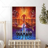 1PC Anime Attack On Titan The Fina Poster Self-adhesive Art Waterproof Paper Sticker Coffee House Bar Room Wall Decor
