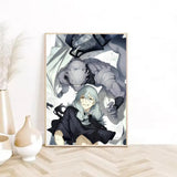 1pc Anime J-Jujutsu K-Kaisen M-Mahito Poster Sticky Wall Art Printing Waterproof Home Living Bed Room Aesthetic Decor