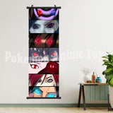Hot Japanese Anime Scroll Canvas Wall Hanging Painting Kakashi Home Anime Poster Sasuke Art Room Decoration Kid Gift Itachi