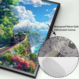 Sea Summer Landscape Bar Anime Wall Art Poster Blue Cabin Beach Forest Canvas Painting Print Picture Living Room Modern Decor