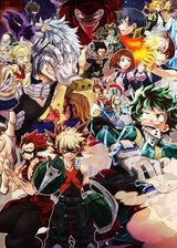 Japanese Anime My-Hero-Academia Poster Cartoon Manga Canvas Painting Wall Art Pictures Home Kids Room Decor Gift