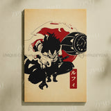 Anime One Piece Home Decoration Canvas Painting Pictures Monkey D. Luffy Figures Wall Art Prints Poster For Living Room No Frame