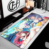 Cute Anime Girl Large Mouse Pad Kawaii Computer Mousepad XXL Rubber Mouse Mat 900x400mm Locking Edge Keyboard Pad Desk Mat