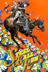 Japanese Anime Steel Ball Run Poster Print Gyro Zeppeli JoJo's Bizarre Adventure Poster Comics Wall Art Canvas Painting Decor