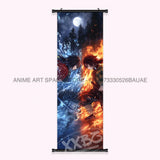Demon Slayer: Kimetsu No Yaiba Wall Art Canvas Scrolls Pictures Anime Poster Hanging Painting Print Home Decoration Living Room