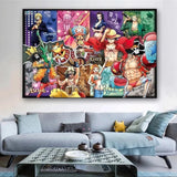 Classic Anime One Piece HD Canvas Painting Monkey D. Luffy Poster Print Watercolor Wall Art Picture Modern Home Decor Kids Gifts