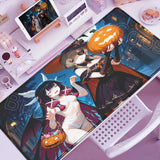 Anime Cute Columbina Mousepad Non-slip Rubber Gaming Genshin Impact Mouse Pad Keyboard Mat Computer PC Laptop Pad XXL Desk Mat