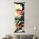 Demon Slayer Poster Home Decor Hashibira Inosuke Canvas Scrolls Picture Agatsuma Zenitsu Wall Art Kamado Nezuko Hanging Painting