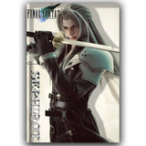 F-Final Fantasy Poster T-Tafa Cloud Sephiroth Game Anime Poster Canvas Wall Painting Home Living Room Game Room Garage Wall Art