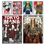 Japan Anime Tokyo Revengers Poster art canvas HD aesthetic Printing Paper Wall Art for Living Room Bar fashion Home Decor