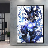 Classic Anime Pokemon Umbreon Flareon Canvas Painting Anime Wall Art Prints HD Poster Picture Print Home Living Room Decor
