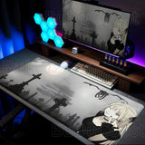 New DEATH NOTE Misa Amane Mousepad Black Pretty Anime Girl Mouse Pad Non-slip Gamer Keyboard Notebook Desk Mat PC Computer Table