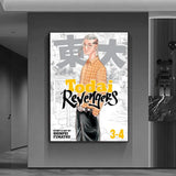 cool anime t-Tokyo Revengers Poster Versatile HD Waterproof Wall Art Self-Adhesive Decor for Any Space Ideal Gift