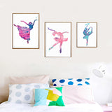 Canvas Wall Art Modern Nordic Parisian Dancer Painting