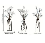 Flower Silhouette Wall Decoration Metal Wall Hanging Silhouette Art Decoration