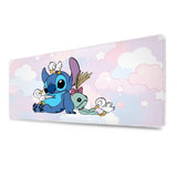 Kawaii Stitch Anime Mouse Pad Large PC Cartoon Gaming Accessories Protector Office Laptop Non Slip Gamer Cabinet Desk Mat Carpet