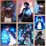 Anime My Hero Academia Dabi Poster Self-adhesive Art Waterproof Paper Sticker Coffee House Bar Room Wall Decor