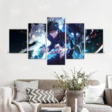 Anime Jujutsu Kaisen Character 5PCS Home Decor Canvas Paintings Pictures Wall Art Printed Poster No Frame Artwork Living Room