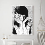 Hot Japan Anime Junji Ito Canvas Prints Poster Horror Thriller Dark Aesthetics Wall Art Home Decoration Art Poster Fans Gifts