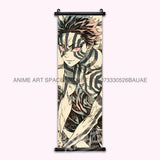 Demon Slayer Hanging Painting Anime Home Decoration Rengoku Kyoujurou Canvas Scrolls Pictures Himejima Gyoumei Poster Wall Art