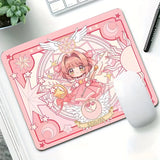 Pink Magic Small Mouse Pad Gaming Laptops Mousepad Gamer Carpet Keyboard Mat Desk Protector Anime Cartoon Mause Pads 18X22CM