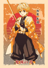 Canvas Painting Wall Art Pictures Demon Slayer Japan Anime Poster Print Tanjiro Zenitsu Characters Portrait Room Home Decoration