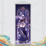 Xiao Yelan Kazuha Hutao Genshin Impact Scroll Canvas Wall Hanging Painting Home Decor Anime Poster Wall Art Room Decoration