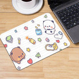 Mouse Mat Bubu Dudu Anime Smalll Mouse Pad Desk Mat Office Accessories Gaming Mat Computer Table Setup Desktops Rug Mouse Carpet
