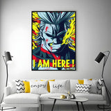 My H-hero A-academia all might anime Poster Versatile HD Waterproof Wall Art Self-Adhesive Decor for Any Space Ideal Gift