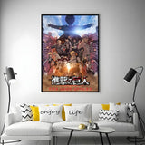 Anime A-Attack on TitanS Poster Versatile HD Waterproof Wall Art Self-Adhesive Decor for Any Space Ideal Gift
