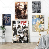 Anime Tokyo Revengers Poster Self-adhesive Art Waterproof Paper Sticker Coffee House Bar Room Wall Decor