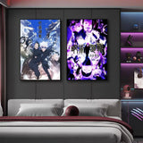 J-Jujutsu KaisenS anime Poster Versatile HD Waterproof Wall Art Self-Adhesive Decor for Any Space Ideal Gift