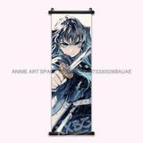Demon Slayer Hanging Painting Anime Home Decoration Rengoku Kyoujurou Canvas Scrolls Pictures Himejima Gyoumei Poster Wall Art