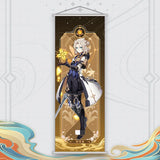 Xiao Yelan Kazuha Hutao Genshin Impact Scroll Canvas Wall Hanging Painting Home Decor Anime Poster Wall Art Room Decoration