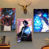 Anime My Hero Academia Dabi Poster Self-adhesive Art Waterproof Paper Sticker Coffee House Bar Room Wall Decor