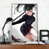 1PC Anime Jujutsu Kaisen Maki Zenin Poster Self-adhesive Art Waterproof Paper Sticker Coffee House Bar Room Wall Decor