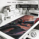 Grendizer And Actarus UFO Robot Keyboard Desk Mat Mousepad Goldorak Anime XL Gaming Printing Computer Mouse pad