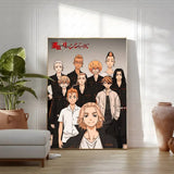 Anime T-Tokyo R-Revenger Poster Multi-Purpose Wall Art for Living Room Bedroom Office Hallway Bar Home Decor Gift