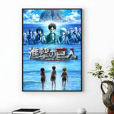 Popular Anime A-Attack on Titan Poster HD Waterproof Self-Adhesive Wall Art Multi-Scene Application