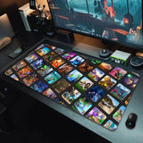 Mousepad HD Printing Computer Gamers Locking Edge Non-slip Mouse Pad XXL90x40cm Keyboard PC R-ROBLOXES Desk Pad