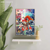 Gurren Lagann Anime Canvas Wall Art x  Modern Home Decor Poster for Bedroom or Living Room Personalized Gift Stylish Family Deco