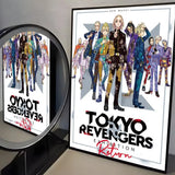 Anime T-Tokyo R-Revenger Painting Calligraphy High-Quality Cotton Canvas Poster Wall Art for Living Room Modern  House Decor