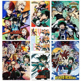 Japanese Anime My-Hero-Academia Poster Cartoon Manga Canvas Painting Wall Art Pictures Home Kids Room Decor Gift