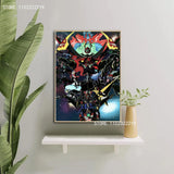 Gurren Lagann Anime Canvas Wall Art x  Modern Home Decor Poster for Bedroom or Living Room Personalized Gift Stylish Family Deco