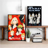 Anime T-Tokyo Revengers Poster Canvas HD Poster Wall Art interior Hallway Home Decoration Holiday Gifts
