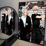 Anime T-Tokyo R-Revenger Poster Modern PP Paper Wall Art Sticker Minimalist Decorative for Cafe Office Bar Home Wall Decor Gift