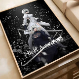 NieR Automata Anime Anime Canvas Painting Poster Home Living Room Bedroom Bar Cafe Art Decor Anime Wall Art Room Decor