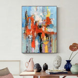 Handmade Oil Painting Canvas Wall Art Decoration Modern Abstract For Home Living Room Decor Entrance Niche Art Installation Rolled Frameless Unstretched Painting